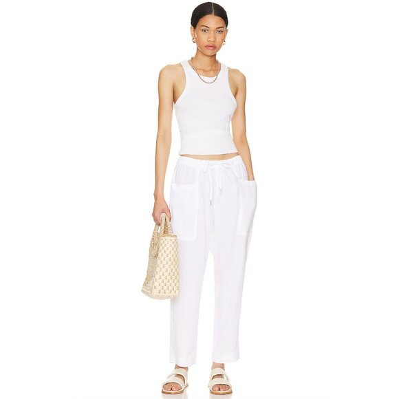 Splendid Gia White Drawstring Pants - Picture 2 of 9